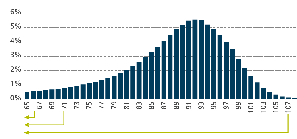 INSTO Range of possible lifespans R2